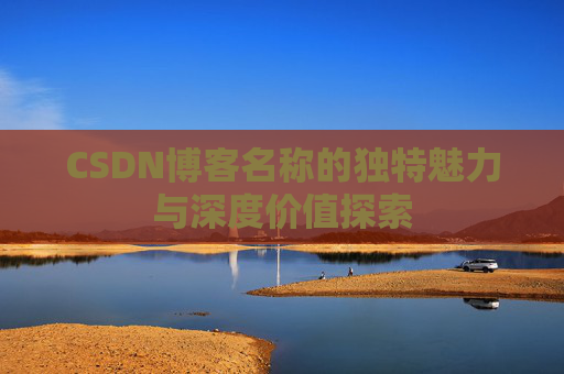 CSDN博客名称的独特魅力与深度价值探索